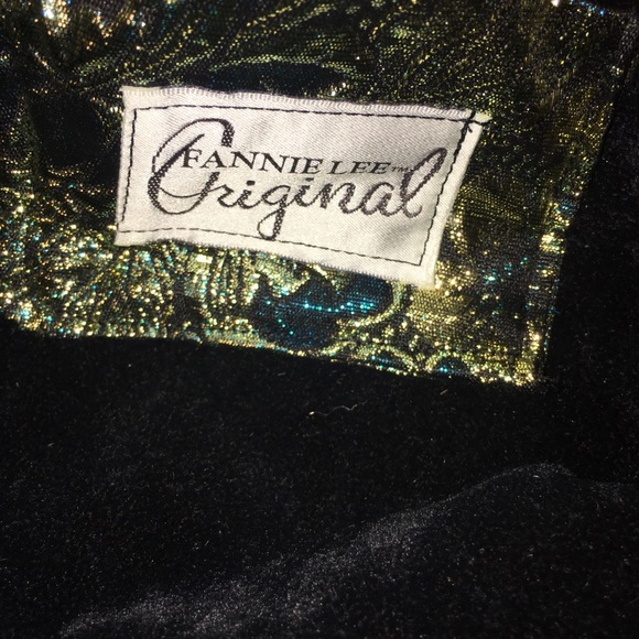 Fannie Lee Original Brocade & Velvet Clutch w/Bow - Picture 6 of 7